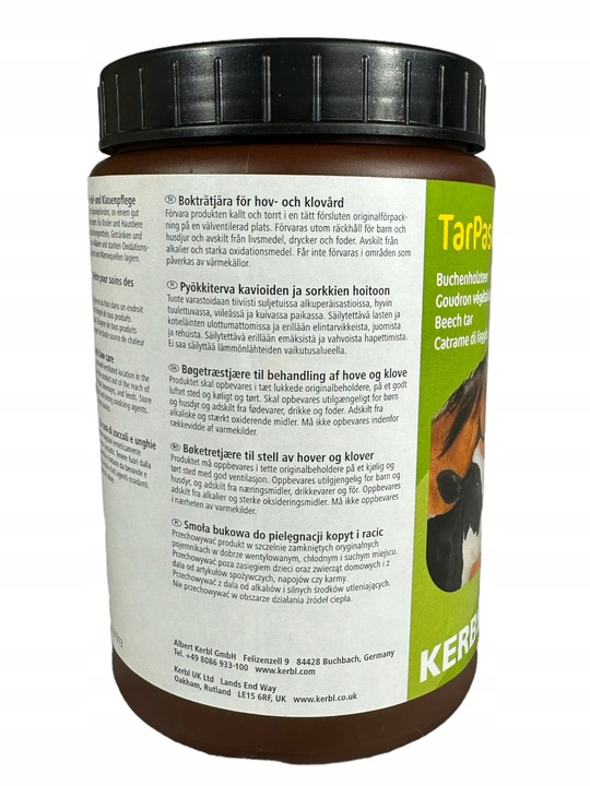 Dziegieć smoła bukowa do kopyt 1kg KERBL dla bydła