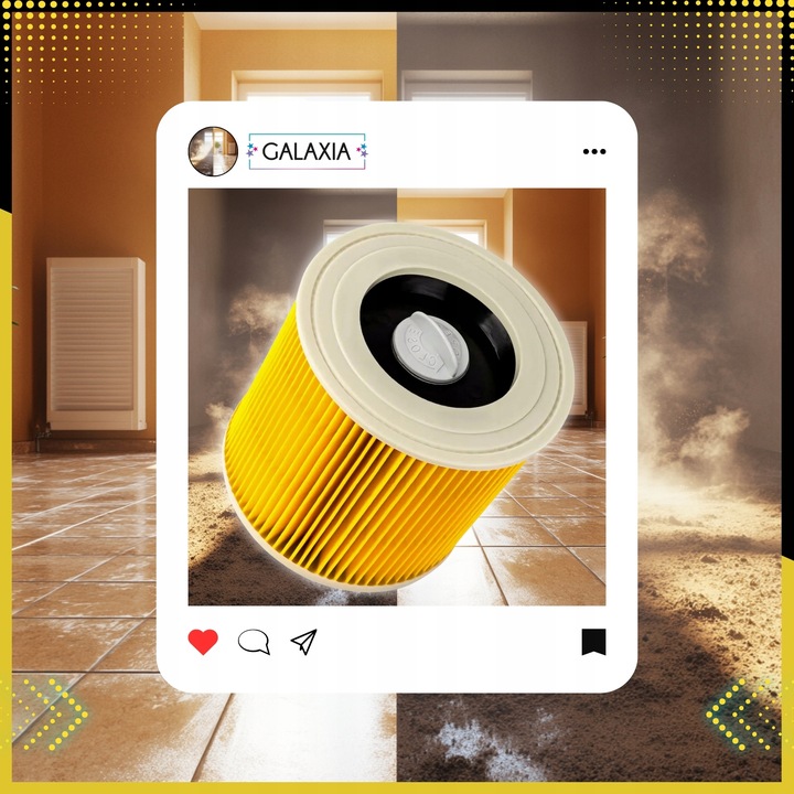 3x FILTR DO ODKURZACZA KARCHER WD3 Filtry 3 SZT WD 3 MV3 WD2 SE4001