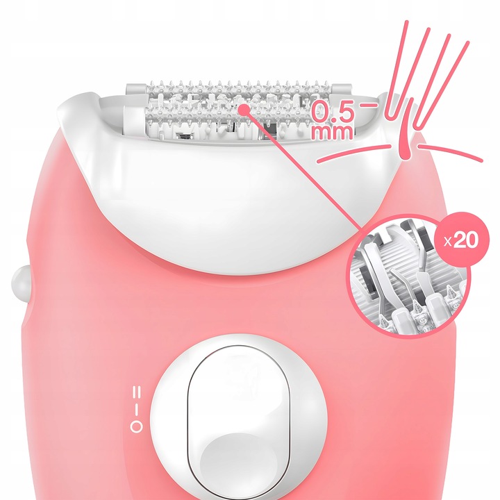 DEPILATOR BRAUN Silk-epil 3 SOFTLIFT TIPS + NASADKA MASUJĄCA - AC