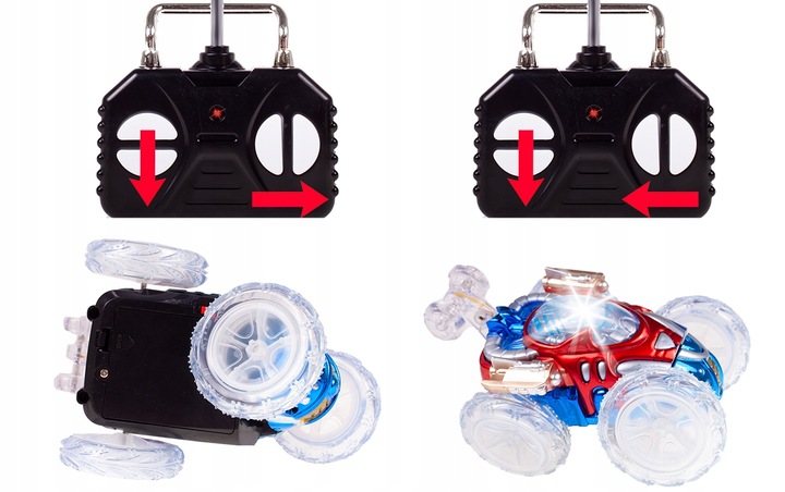 KASKADER SAMOCHÓD KOSMITA AKROBATA TWISTER AUTO STEROWANE DLA DZIECI PILOT