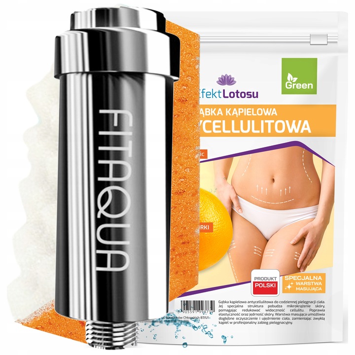 FILTR PRYSZNICOWY FITAQUA AWF-SWR-P-M CHROM SREBRNY DO WODY POD