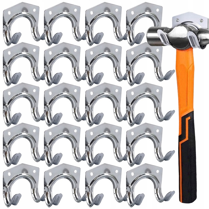 WIESZAKI POJEDYNCZE NA NARZĘDZIA ogrodowe do garażu wieszak uchwyt 20