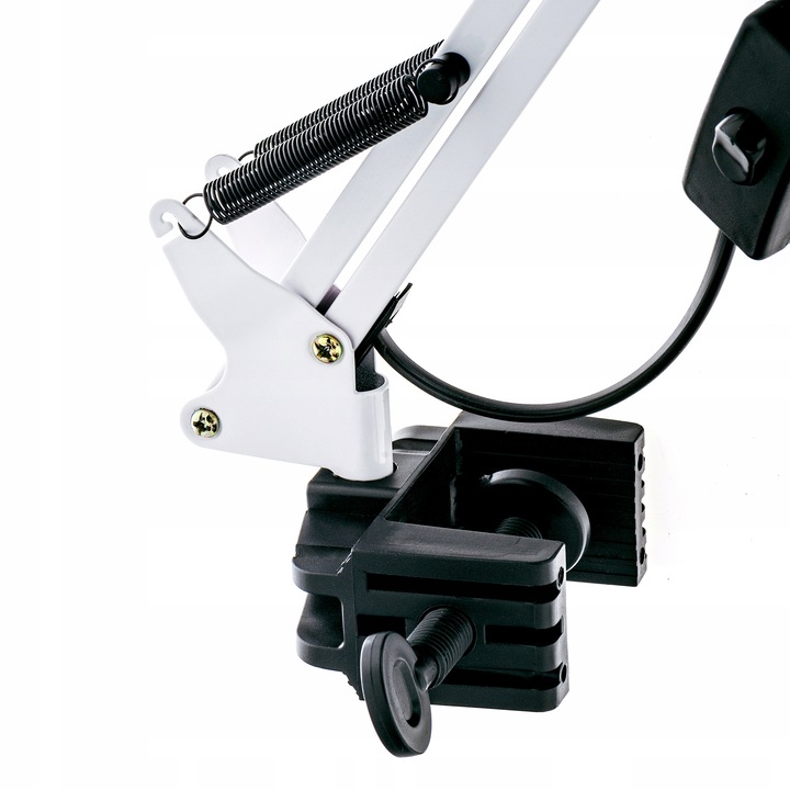 Lampka LED na E27 Biurkowa Lampa Szkolna Nocna Kreślarska Regulowana Uchwyt