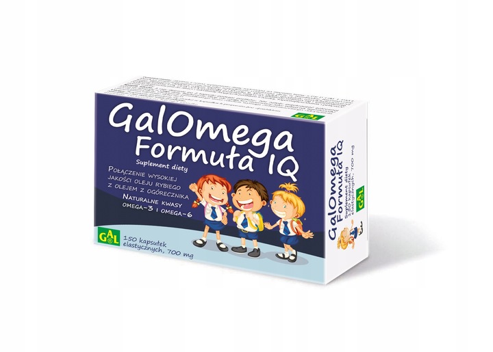 GAL Galomega Formuła IQ - 150 kaps. - Koncentracja