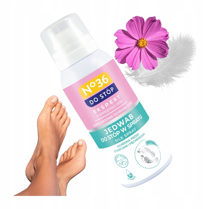 Jedwab do stóp Spray do stóp z jedwabiem Spray na otarcia stóp No36