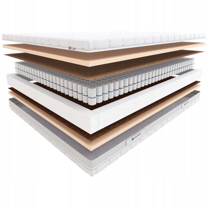 Materac PASODOBLE Hilding 160x200 cm TWARDY Medyczny Sprężynowy TENCEL