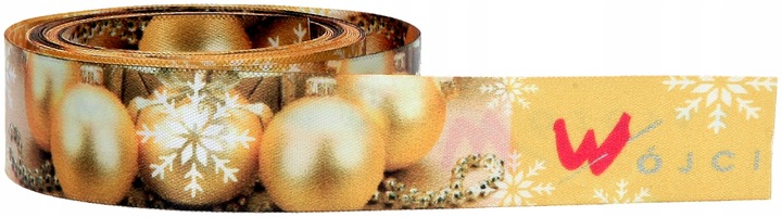 Wstążka nadruk Wesołych Świąt