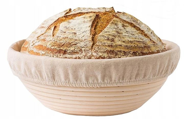 KOSZYK RATAN FORMA DO WYRASTANIA CHLEBA 25 cm garowania ciasta na chleb