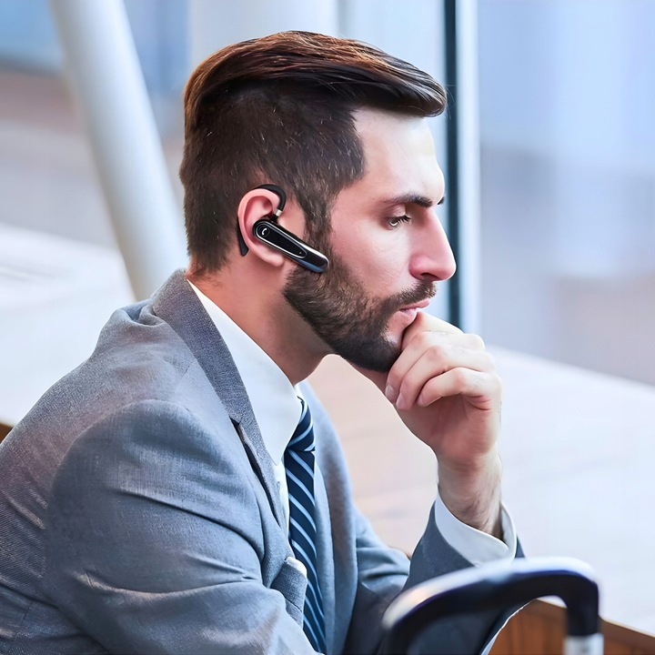 BEZPRZEWODOWA SŁUCHAWKA DO ROZMÓW DO UCHA BLUETOOTH MIKROFON DLA KIEROWCÓW