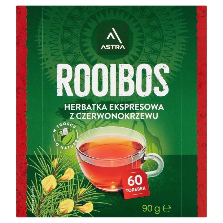 Astra Rooibos 60 torebek herbata ekspresowa czerwonokrzew