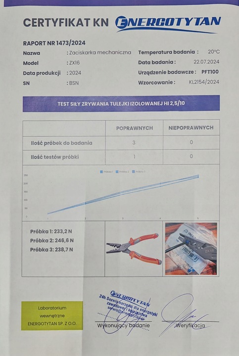 Zaciskarka do tulejek PRO 0,5-16 mm2 / PRASKA ENERGOTYTAN POLSKA ZX16