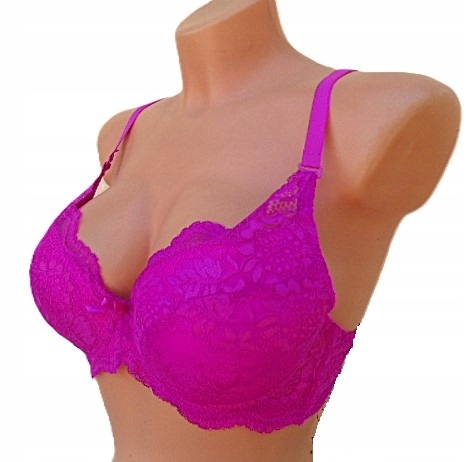 80-95 / biustonosz z push- up koronkowy 85C usztywniany kolory 8076