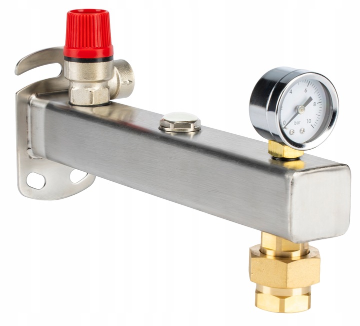 GRUPA BEZPIECZEŃSTWA DO NACZYNIA DO C.W.U 6 BAR STAL NIERDZEWNA INOX IGB