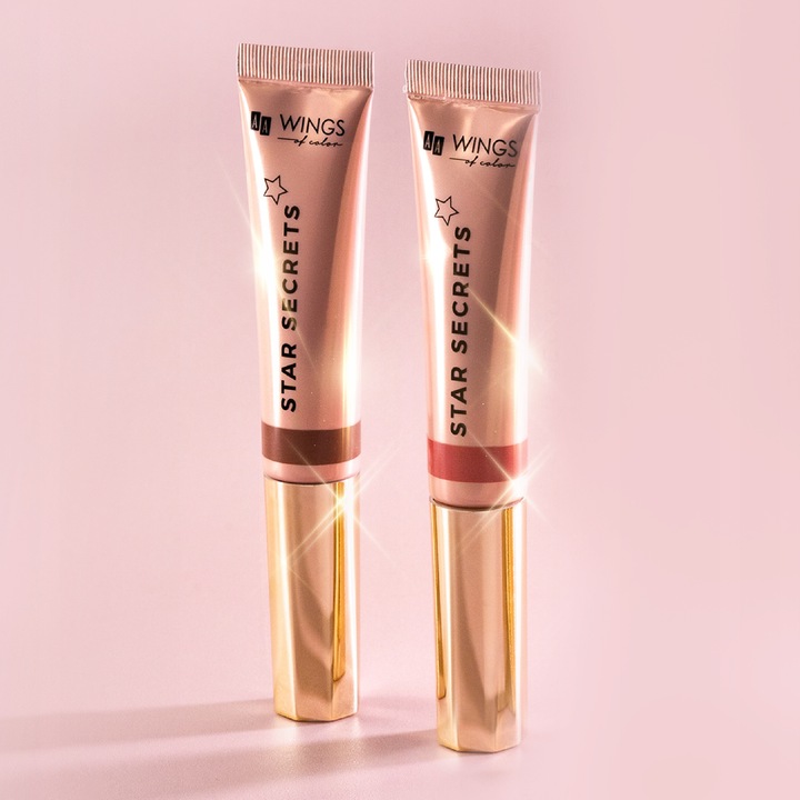 Zestaw AA WINGS OF COLOR The Wet Contouring - kremowy bronzer i róż