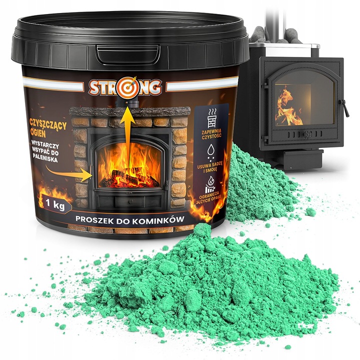 PREPARAT DO USUWANIA SADZY I SMOŁY W KOMINACH CZYSZCZĄCY OGIEŃ STRONG
