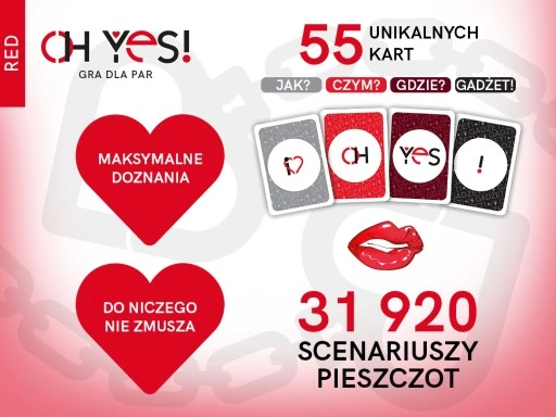 GRA DLA PAR wyzwania dla par OH YES! RED erotyczna PREZENT na Walentynki
