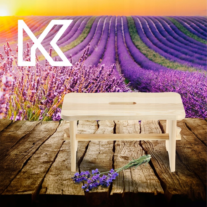 TABORET DREWNIANY KUCHENNY STOŁEK KRZESŁO 39cm SOLIDNY PODEST RYCZKA