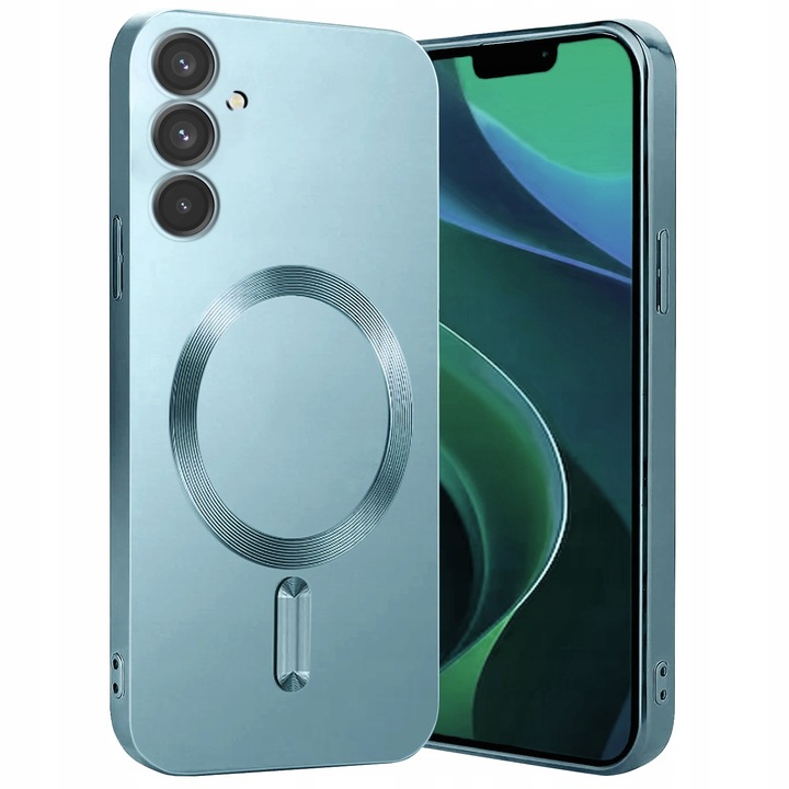 ETUI DO SAMSUNG A55 5G SILIKON MAGNETYCZNE DO MAGSAFE OCHRONA CASE + SZKŁO