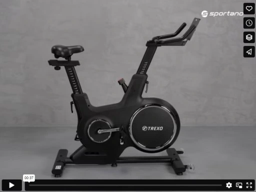 Rower stacjonarny treningowy TREXO czarny EB-500