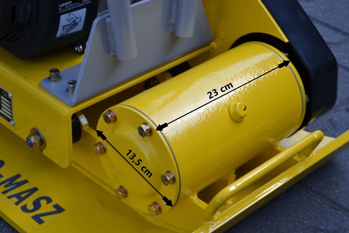 Zagęszczarka Dro-Masz 90 kg mocna 18 kN + mata + wozek + przegląd zerowy