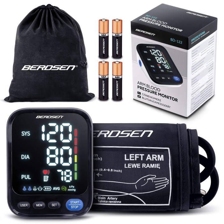 CIŚNIENIOMIERZ NARAMIENNY ELEKTRONICZNY MÓWI PO POLSKU RĘKAW 22-42