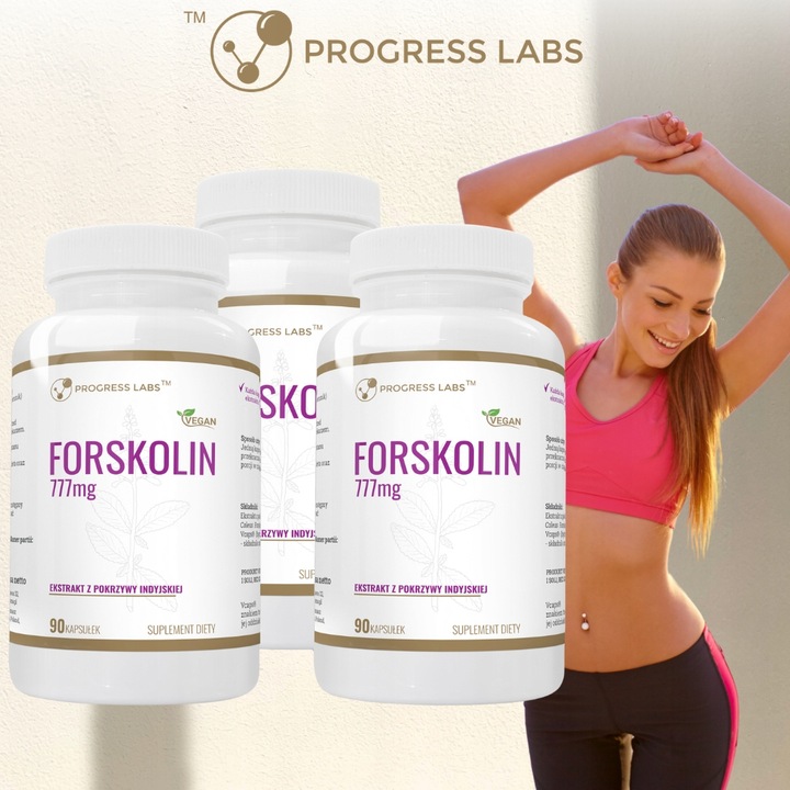 Forskolin 777mg SPALACZ TŁUSZCZU WAGA POKRZYWA INDYJSKA FORKOLINA 270 kap