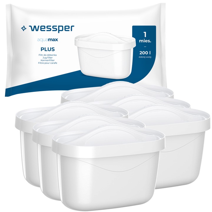 6x FILTR AQUAMAX PLUS FILTRY do WODY do DZBANKA AQUAPHOR BRITA DAFI 6