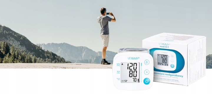 CIŚNIENIOMIERZ NADGARSTKOWY VITAMMY NEXT 0.1 ARYTMIA DUŻY MANKIET