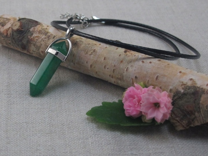 WISIOREK kamień JADEIT MALAJSKI naszyjnik [W148]