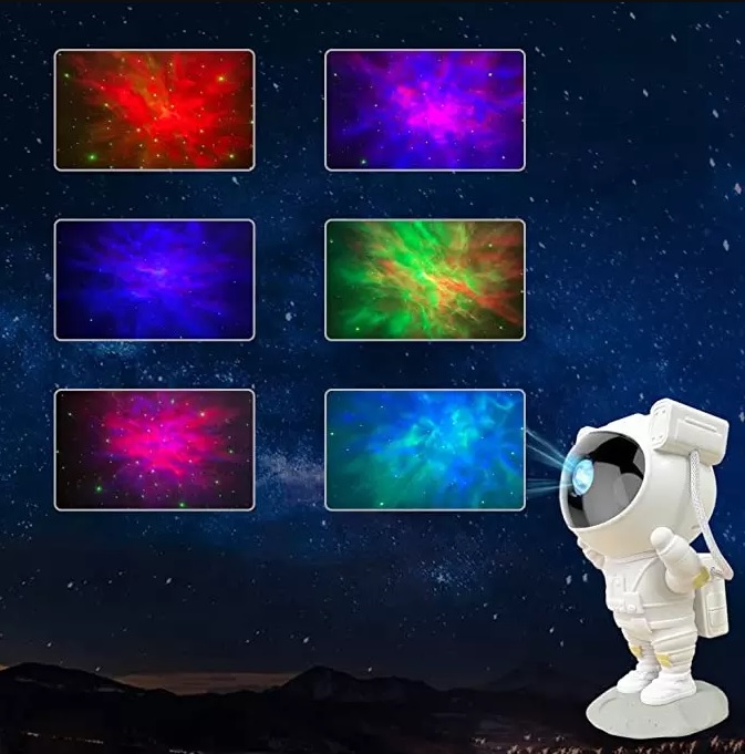 PROJEKTOR GWIAZD ASTRONAUTA RZUTNIK LED LAMPKA NOCNA DLA DZIECI