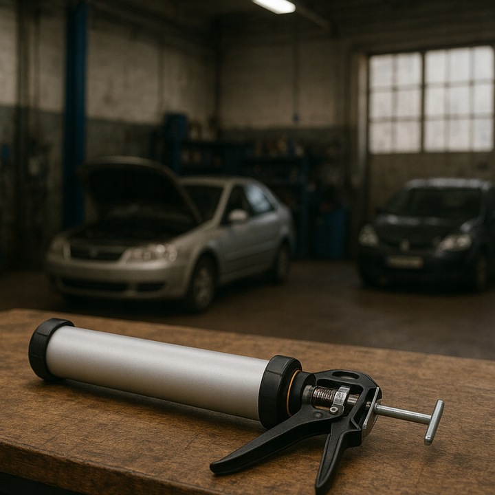 Pistolet do mas Wyciskacz 600ml silikonów klejów MOCNY WYTRZYMAŁY