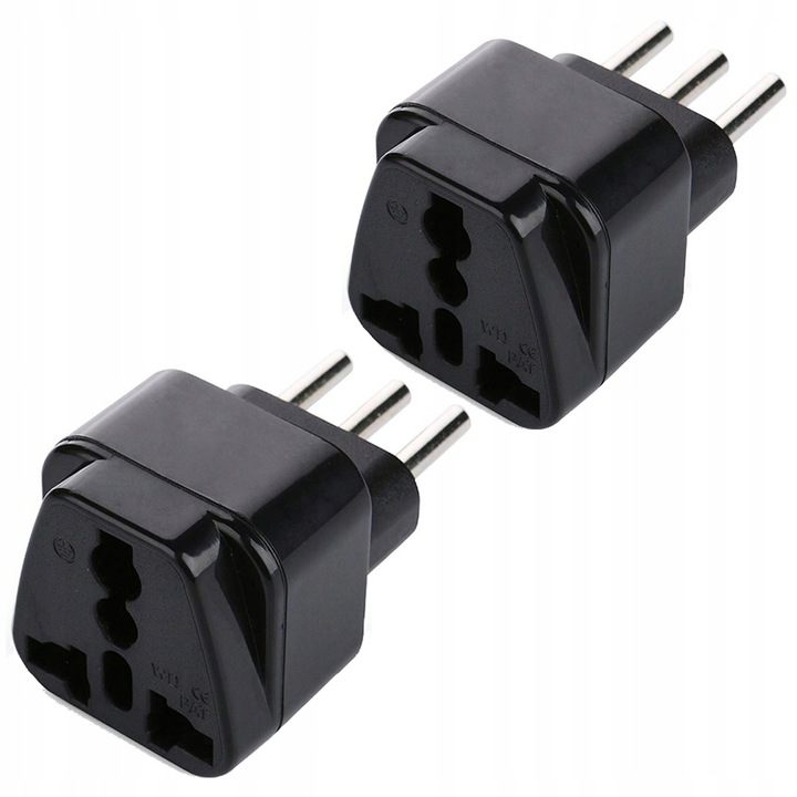 2X ADAPTER EU do TYP L WŁOCHY WTYCZKA WŁOSKA ITALIA