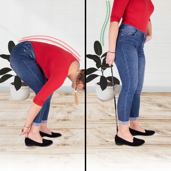 MEGA długa łyżka do butów 72 cm metalowa trwała MOCNA XXL SOLIDNA