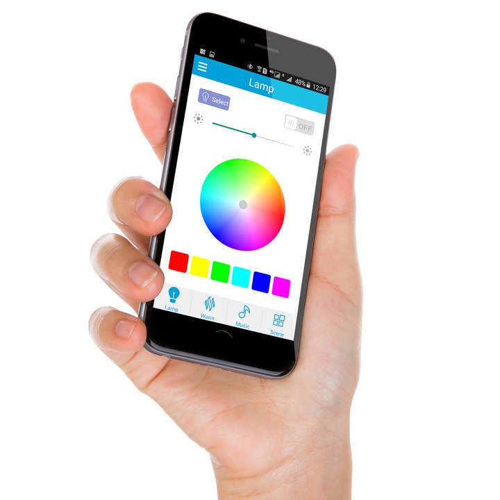 Plafon Natynkowy Lampa Sufitowa Oprawa 72W RGB CCT Głośnik Pilot biały