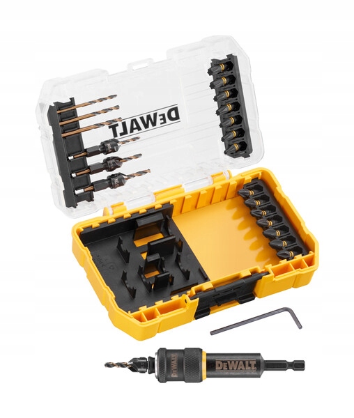 DeWALT ZESTAW WIERTEŁ I BITÓW 22cz. "OBRÓĆ I PRACUJ" W KASECIE DT70779T