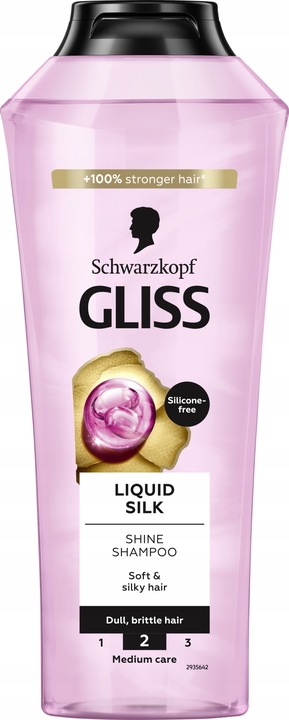 Gliss Liquid Silk szampon 400ml + balsam 200ml + Olejek termoochornny 150ml