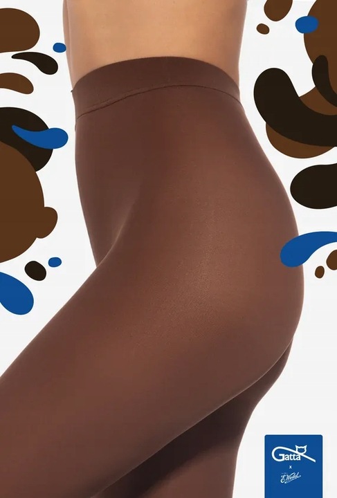 Rajstopy z mikrofibry Gatta & E.Wedel 40 den r. 3-M MILKY CHOCO NOWOŚĆ!