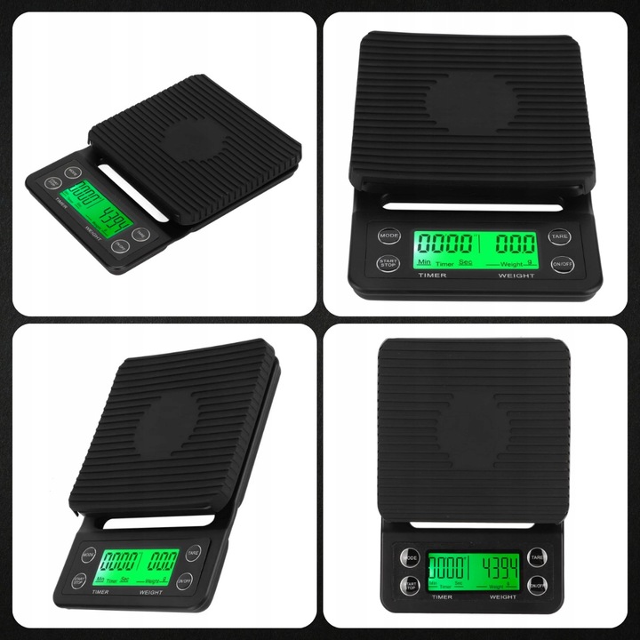 WAGA KUCHENNA ELEKTRONICZNA PRECYZYJNA Z WYŚWIETLACZEM 5000g 1g TIMER