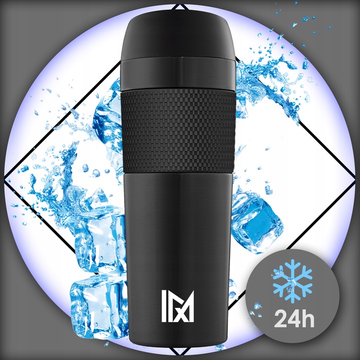 KUBEK TERMICZNY TERMOS ANTYPOŚLIZGOWY NA KAWĘ HERBATĘ DO SAMOCHODU DUŻY