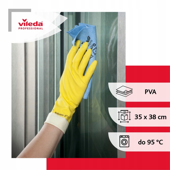 VILEDA MAGICZNE ŚCIERECZKI PVA MICRO PROFESIONAL MIKROFIBRA 4SZT ORYGINALNE