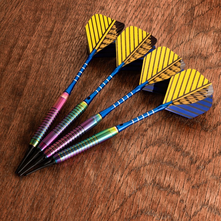 Matepro DUŻY ELEGANCKI ZESTAW RZUTKI LOTKI DART SOFT TIPS ALUMINIUM