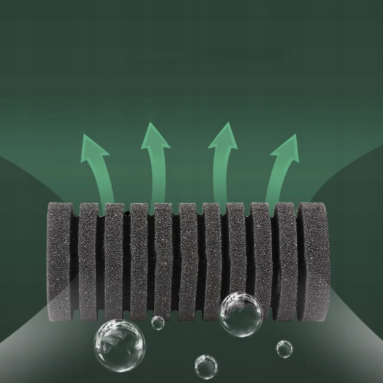 Filtr Gąbkowy Do Akwarium JF-80B z pompą 350l/h z Pojemnikami na Wkłady Bio
