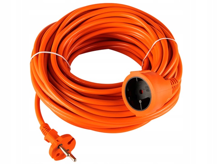 PRZEDŁUŻACZ OGRODOWY BUDOWLANY KABEL GRUBY KOSIARKI 20m