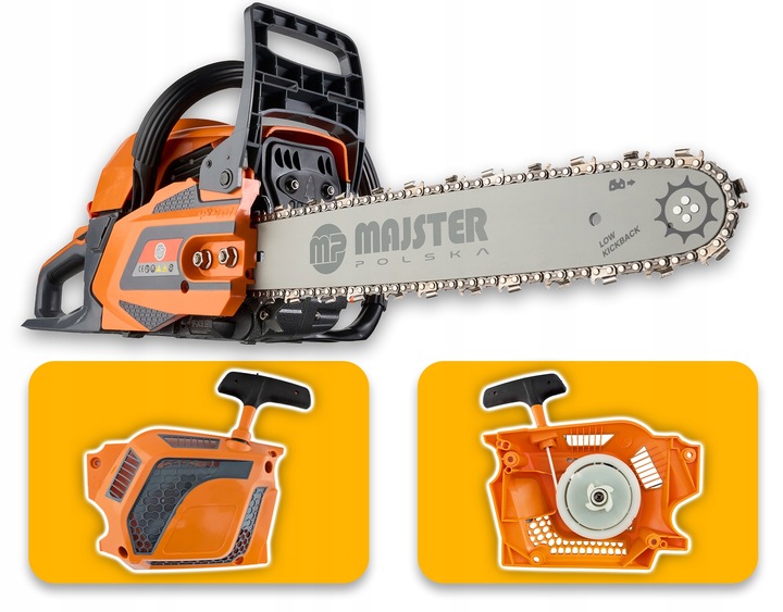 PIŁA SPALINOWA PILARKA ŁAŃCUCHOWA 5,7km 58cm3 2x łańc/prowad/Olej