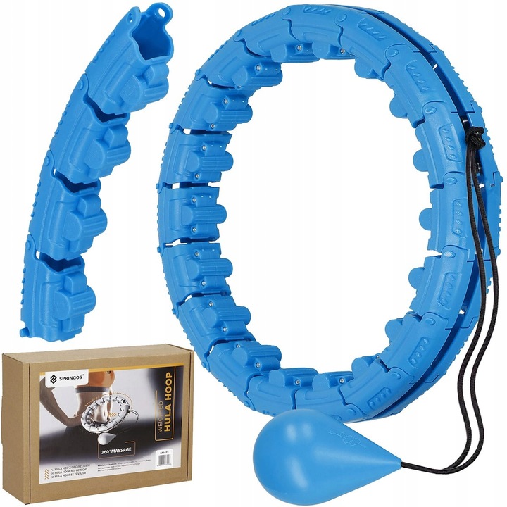 HULA HOP ODCHUDZAJACE OBCIĄŻENIE WYPUSTKI MODUŁOWY MASAŻER + OBCIĄŻNIK