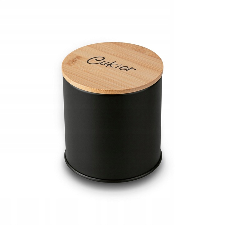 CHLEBAK ZESTAW Z POJEMNIKAMI NOWOCZESNY KAWA CUKIER HERBATA CZARNY