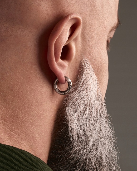 Srebrny kolczyk - kółko KLETTUR