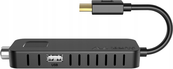 DEKODER TUNER TV HD DVB-T2 i DVB-C HEVC H.265 MINI STICK NAGRYWANIE