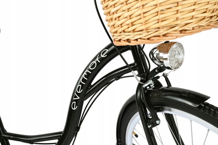 DAMSKI ROWER MIEJSKI 28 EVERMORE 7 SHIMANO CZARNY