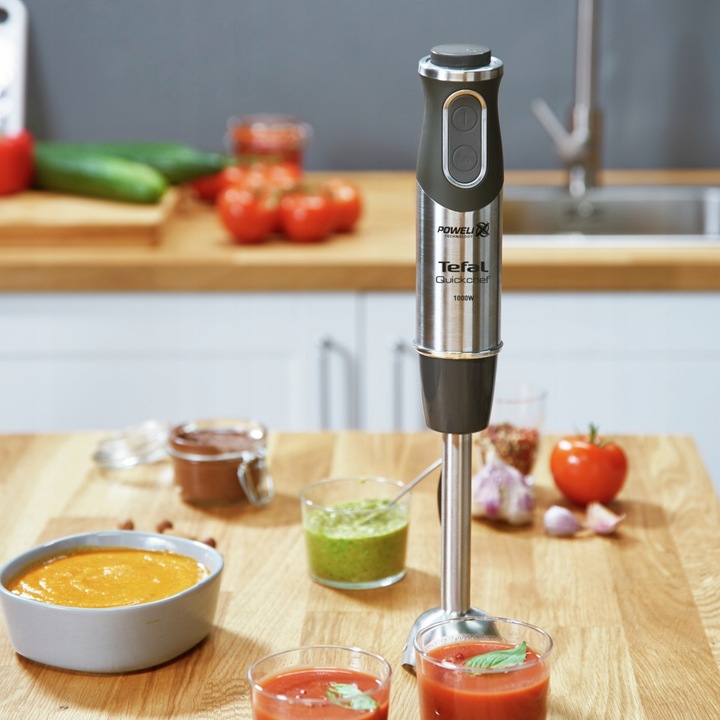 2w1 Blender ręczny TEFAL QUICKCHEF HB6598 Stalowe ostrza 1000 W